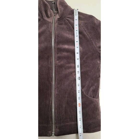 Lululemon Scuba Track Jacket Velvet Cord ESPR Brown Women's Size 4 NWT - Picture 8 of 12